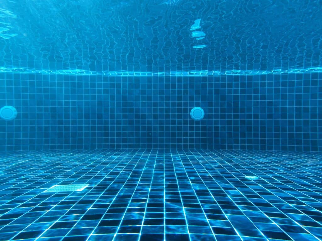 underwater in a pool